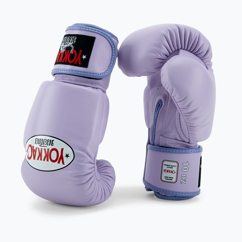 Guantoni da boxe da uomo YOKKAO Matrix orchidea in fiore 3