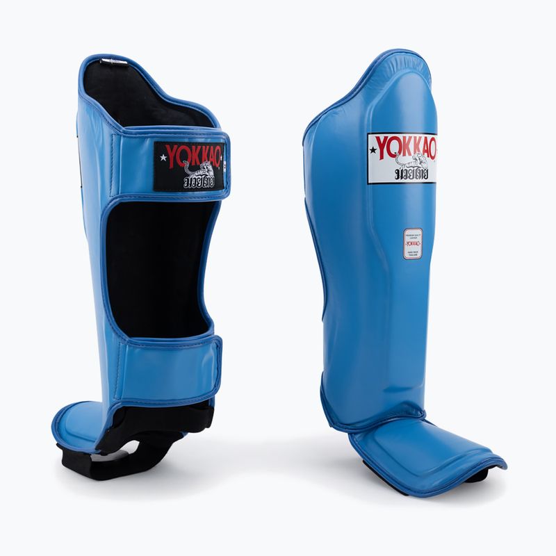 Protezioni per tibia e piede YOKKAO Matrix blue nobility 2