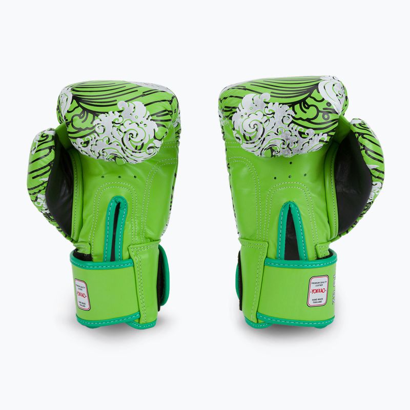 YOKKAO Guantoni da boxe hawaiani verde lime 2