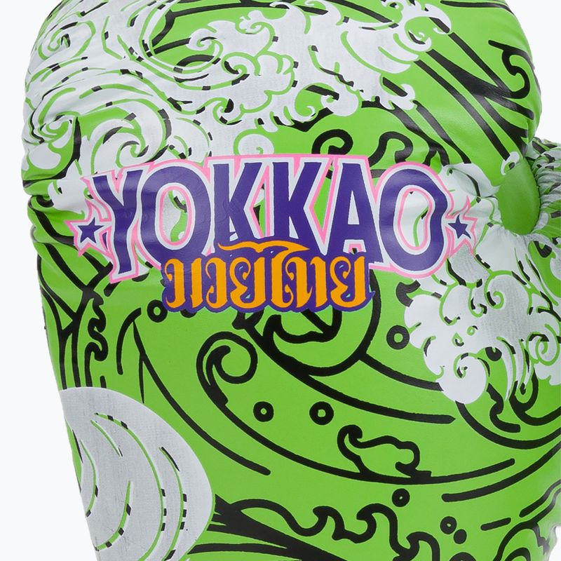 YOKKAO Guantoni da boxe hawaiani verde lime 4