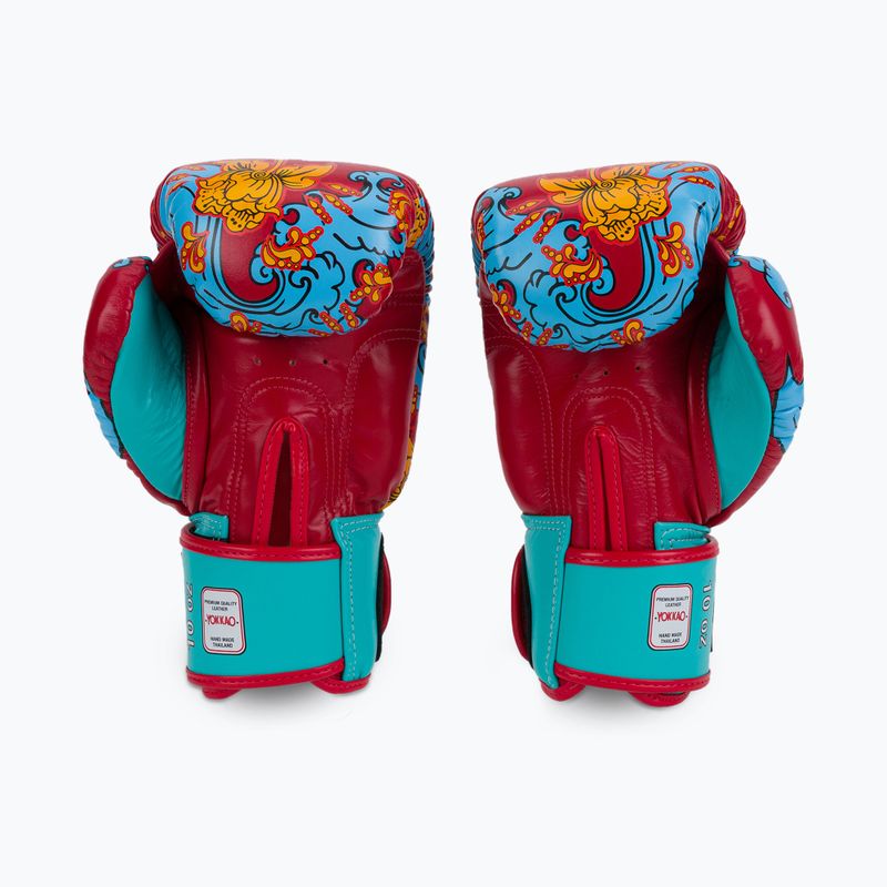 Guanti da boxe rossi hawaiani YOKKAO 2