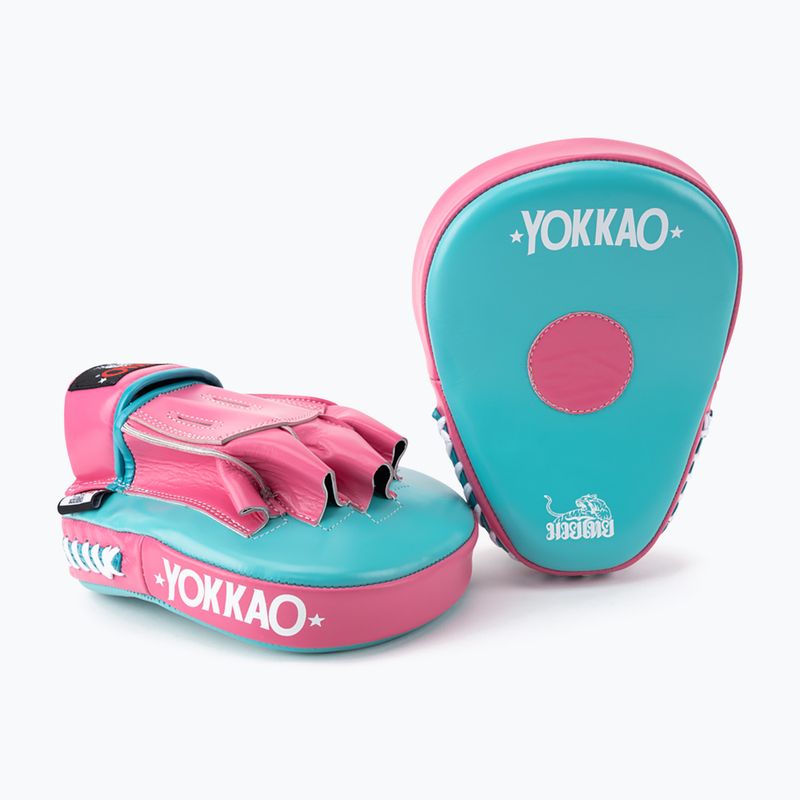 YOKKAO Focus Mitts rosa caldo/isola zampe da allenamento 2