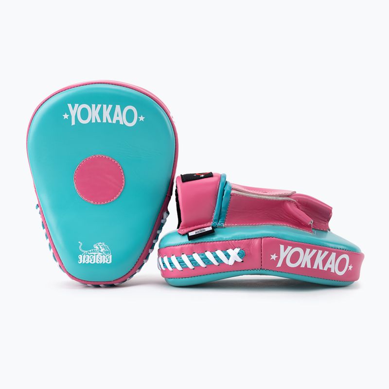 YOKKAO Focus Mitts rosa caldo/isola zampe da allenamento 3