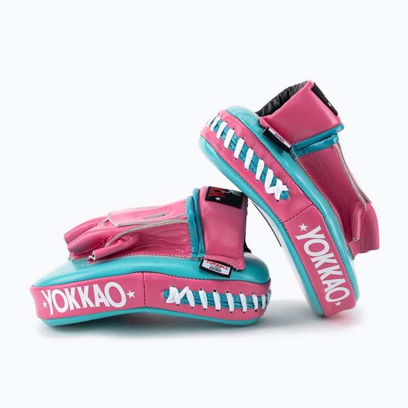 YOKKAO Focus Mitts rosa caldo/isola zampe da allenamento 4