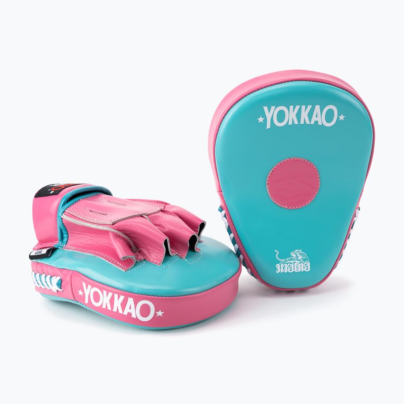 YOKKAO Disco di allenamento curvo 2 pezzi rosa caldo/isola 2