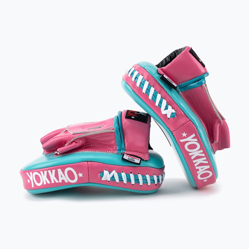 YOKKAO Disco di allenamento curvo 2 pezzi rosa caldo/isola 4