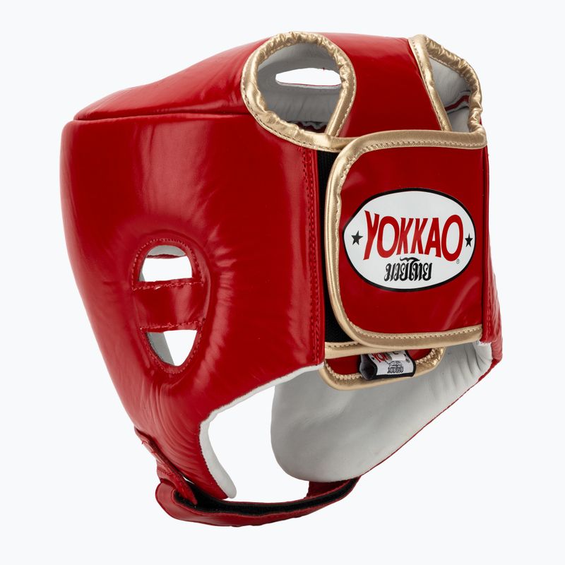 Casco da boxe YOKKAO Competition red 3
