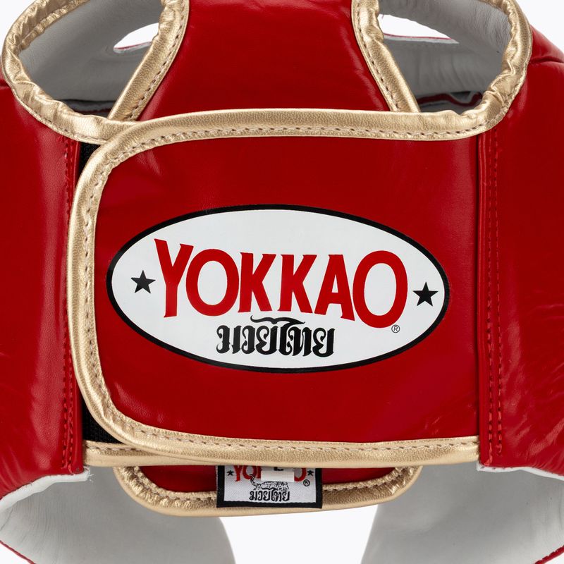 Casco da boxe YOKKAO Competition red 5