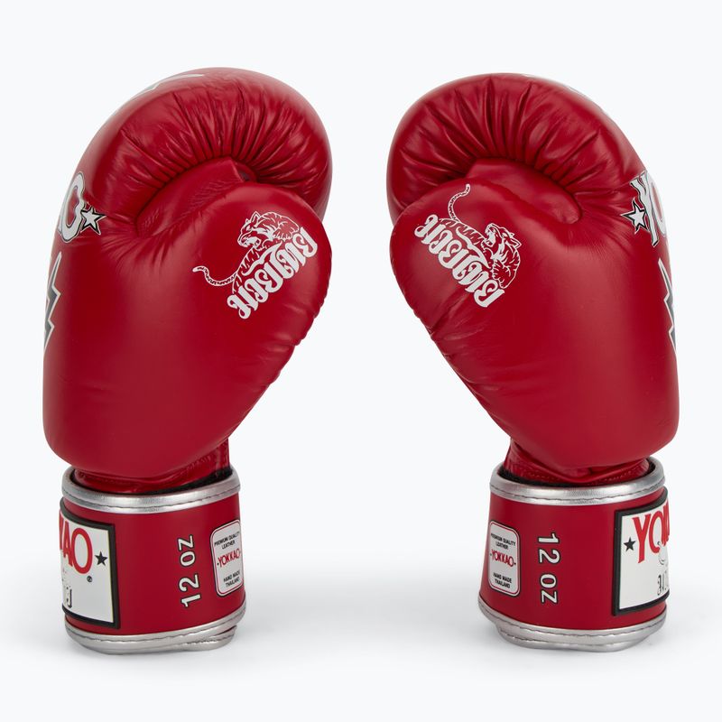 Guanti da boxe da uomo YOKKAO Stadium rosso 4