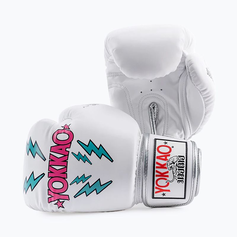 Guanti da boxe da uomo YOKKAO Stadium bianco