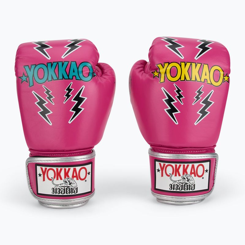 Guanti da boxe da uomo YOKKAO Stadium fucsia 2