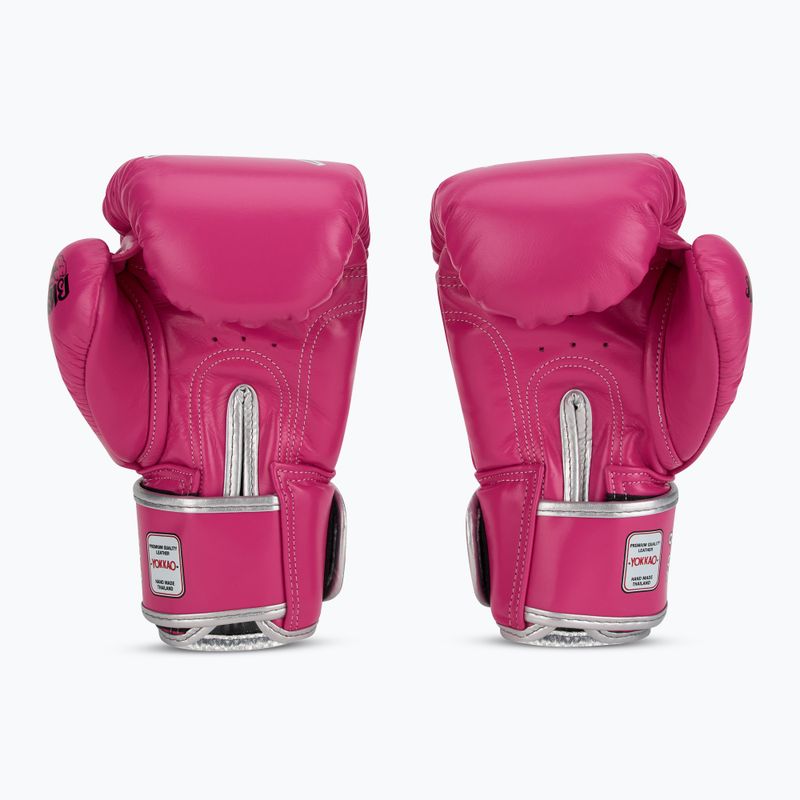 Guanti da boxe da uomo YOKKAO Stadium fucsia 3