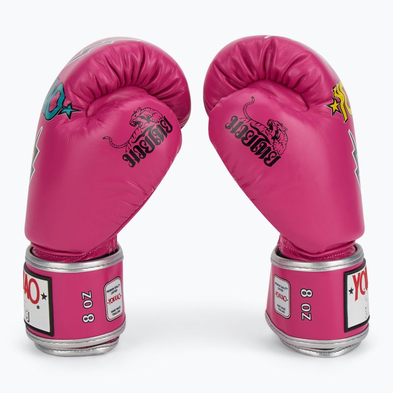 Guanti da boxe da uomo YOKKAO Stadium fucsia 4
