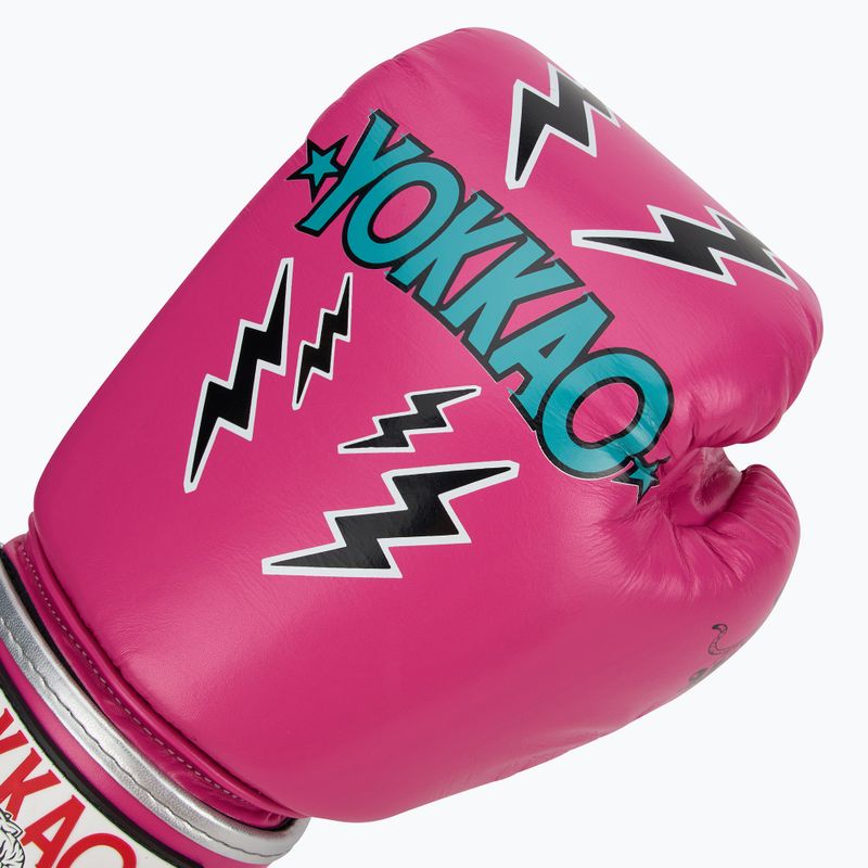 Guanti da boxe da uomo YOKKAO Stadium fucsia 5