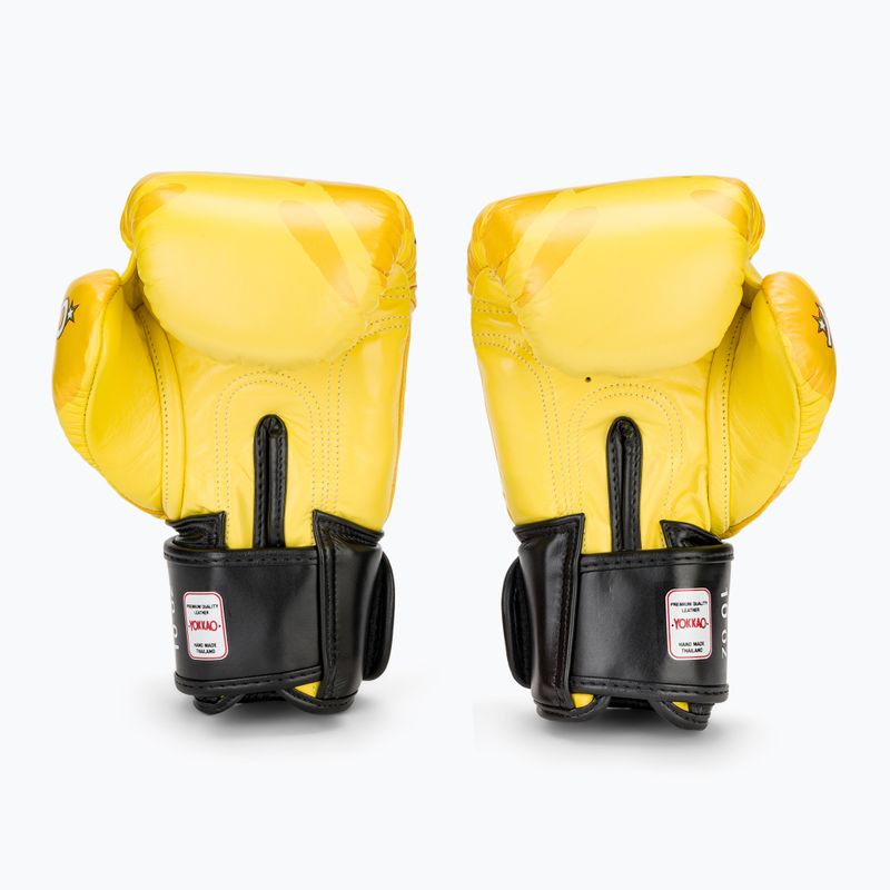 Guanti da boxe da uomo YOKKAO Primate giallo 3