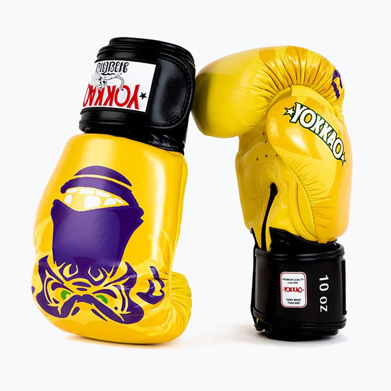 Guanti da boxe da uomo YOKKAO Primate giallo 2