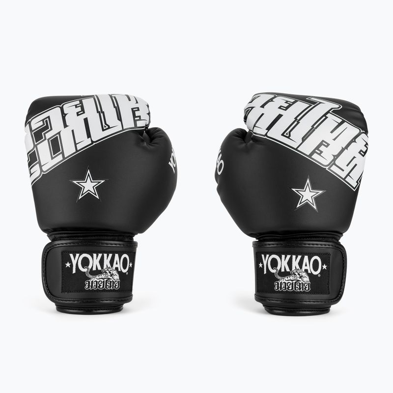 Guantoni da boxe YOKKAO Lettering Boxing black 2