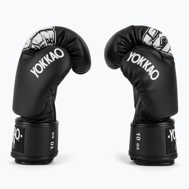 Guantoni da boxe YOKKAO Lettering Boxing black 4