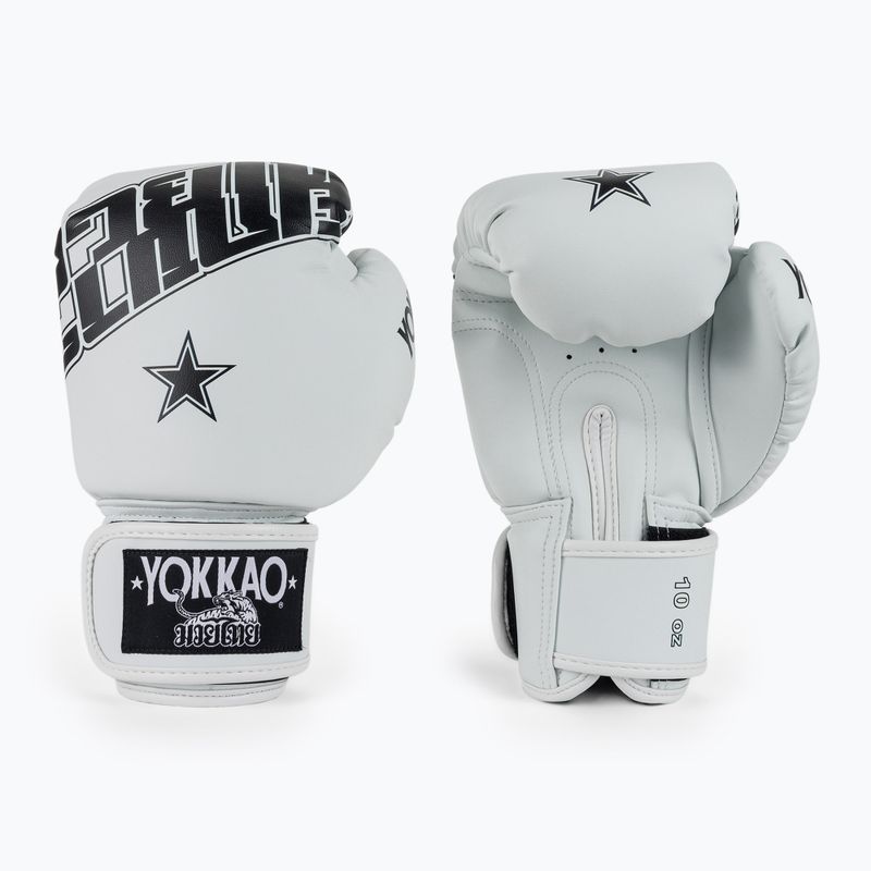 Guantoni da boxe YOKKAO Lettering Boxing white