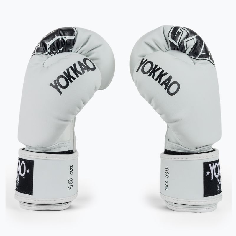 Guantoni da boxe YOKKAO Lettering Boxing white 4