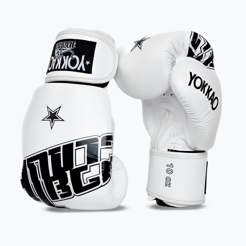 Guantoni da boxe YOKKAO Lettering Boxing white