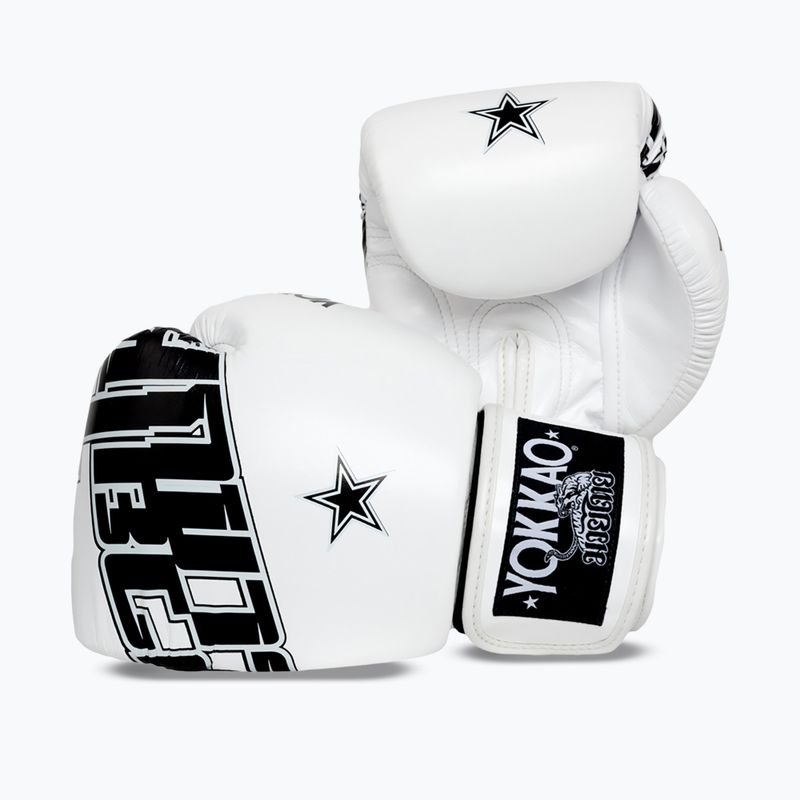 Guantoni da boxe YOKKAO Lettering Boxing white 2