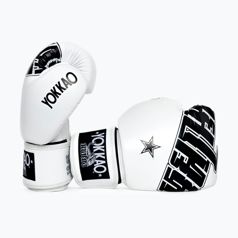 Guantoni da boxe YOKKAO Lettering Boxing white 3