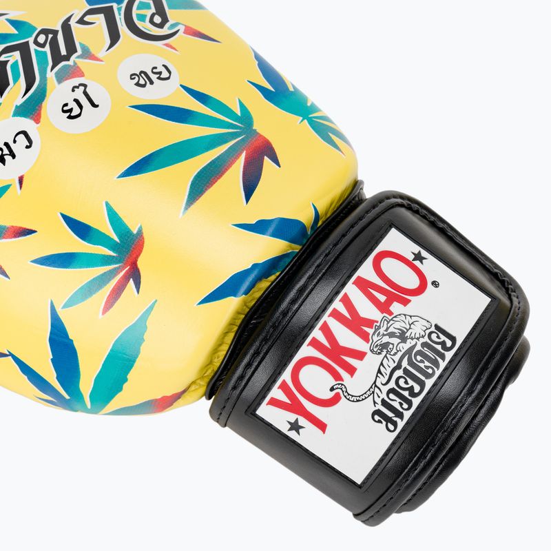 Guanti da boxe da uomo YOKKAO Wax giallo 7
