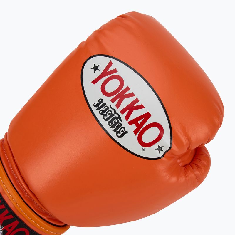 Guanti da boxe YOKKAO da uomo Matrix arancione ibis 5