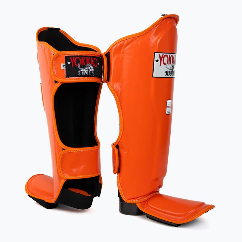 Protezioni per tibia e piede YOKKAO Matrix arancione 3