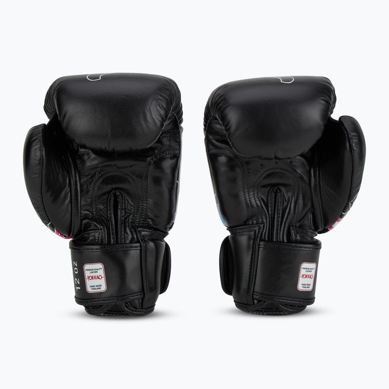 Guanti da boxe da uomo YOKKAO Flames nero 3