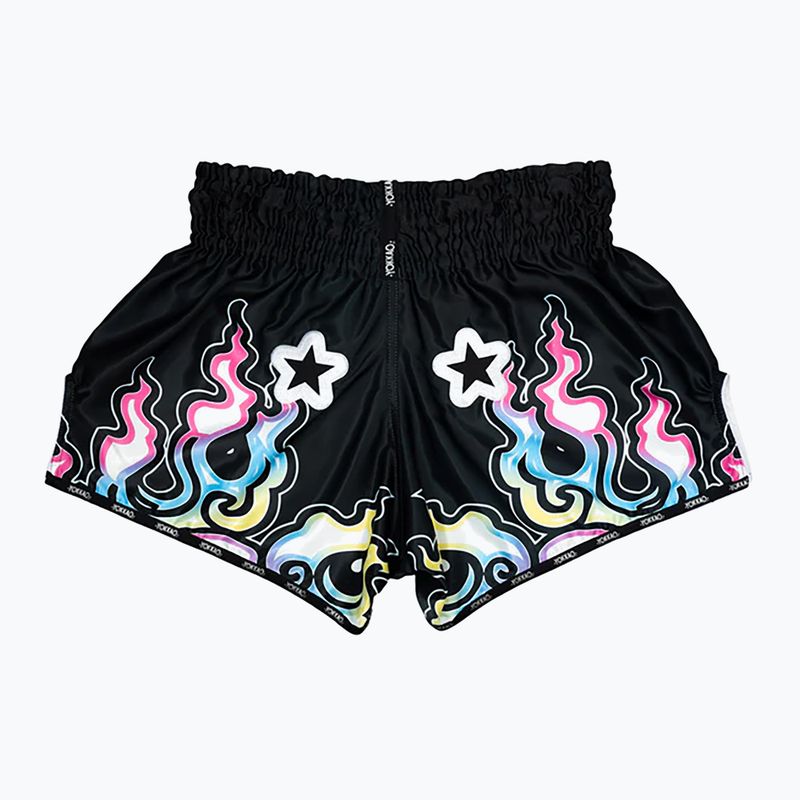 Pantaloncini da allenamento da uomo YOKKAO Flames CarbonFit nero 2