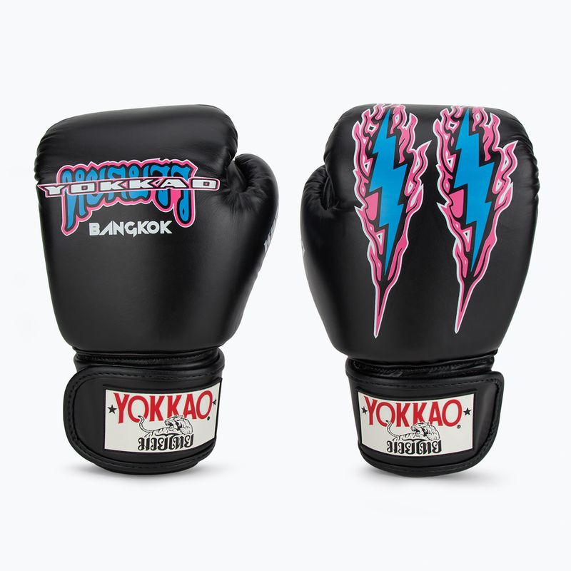 Guanti da boxe YOKKAO East Club uomo nero 2