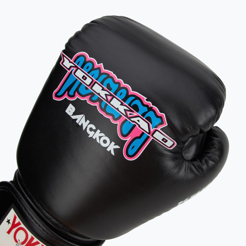Guanti da boxe YOKKAO East Club uomo nero 5