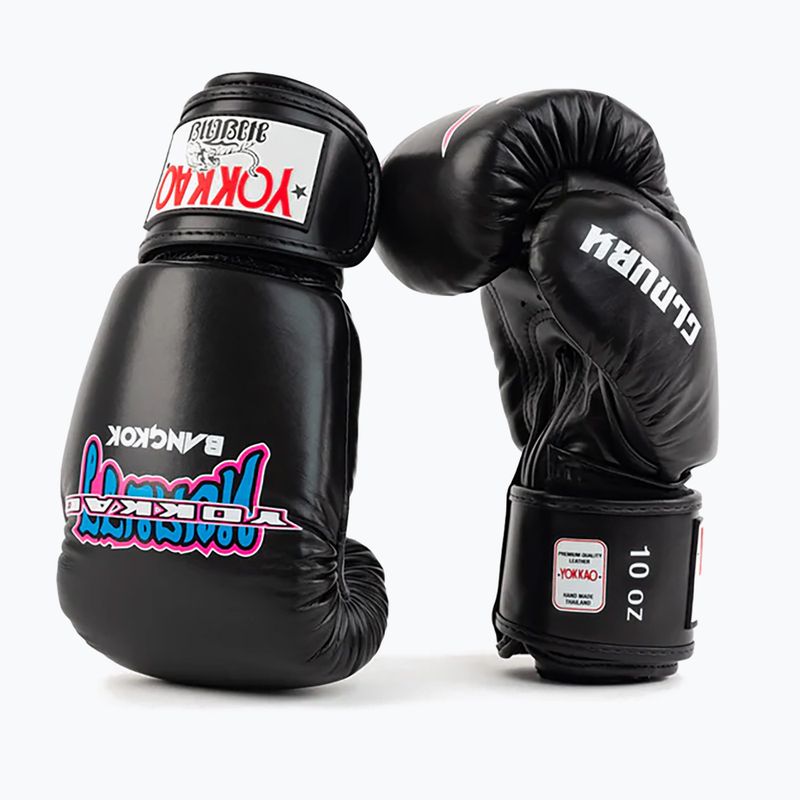 Guanti da boxe YOKKAO East Club uomo nero 8