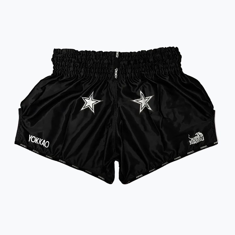 Pantaloncini da allenamento da uomo YOKKAO Lettering Fight nero 2