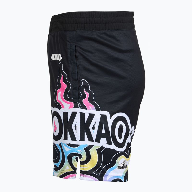 Pantaloncini da allenamento uomo YOKKAO Flames Workout black 3