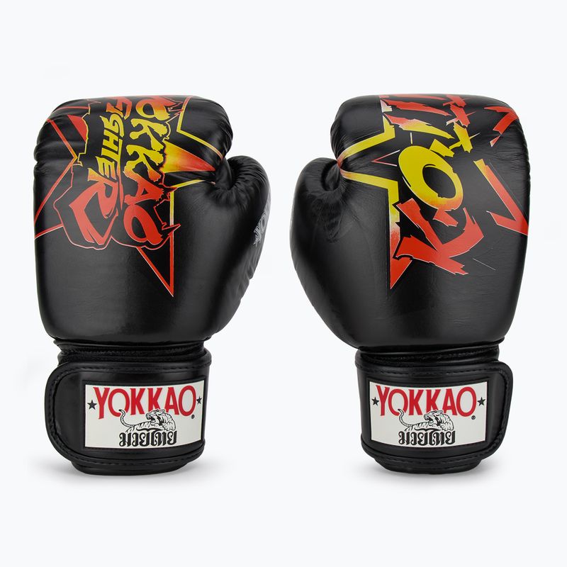 YOKKAO Fighter KO guanti da boxe uomo nero 2
