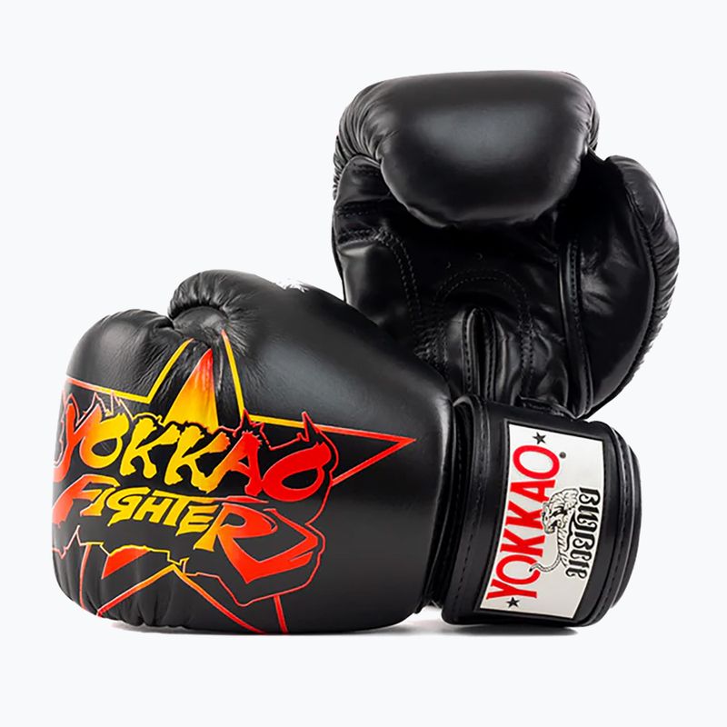 YOKKAO Fighter KO guanti da boxe uomo nero 3