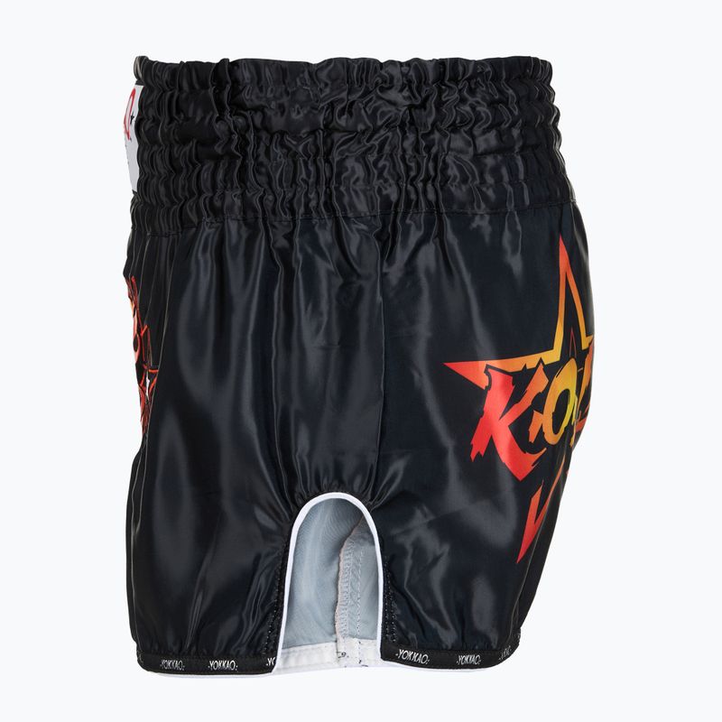 Pantaloncini da allenamento uomo YOKKAO Fighter KO Muay Thai black 3