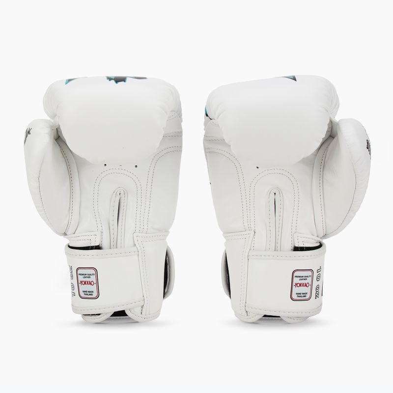 Guanti da boxe da uomo YOKKAO Fighter KO bianco 3