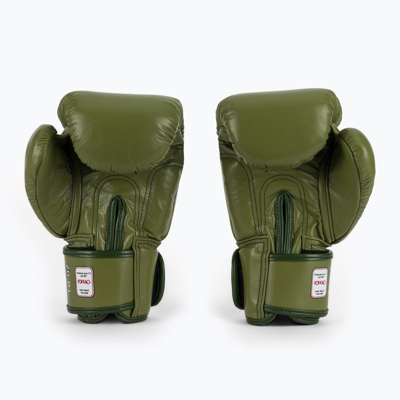 Guantoni da boxe YOKKAO Late Show Boxing olive 3