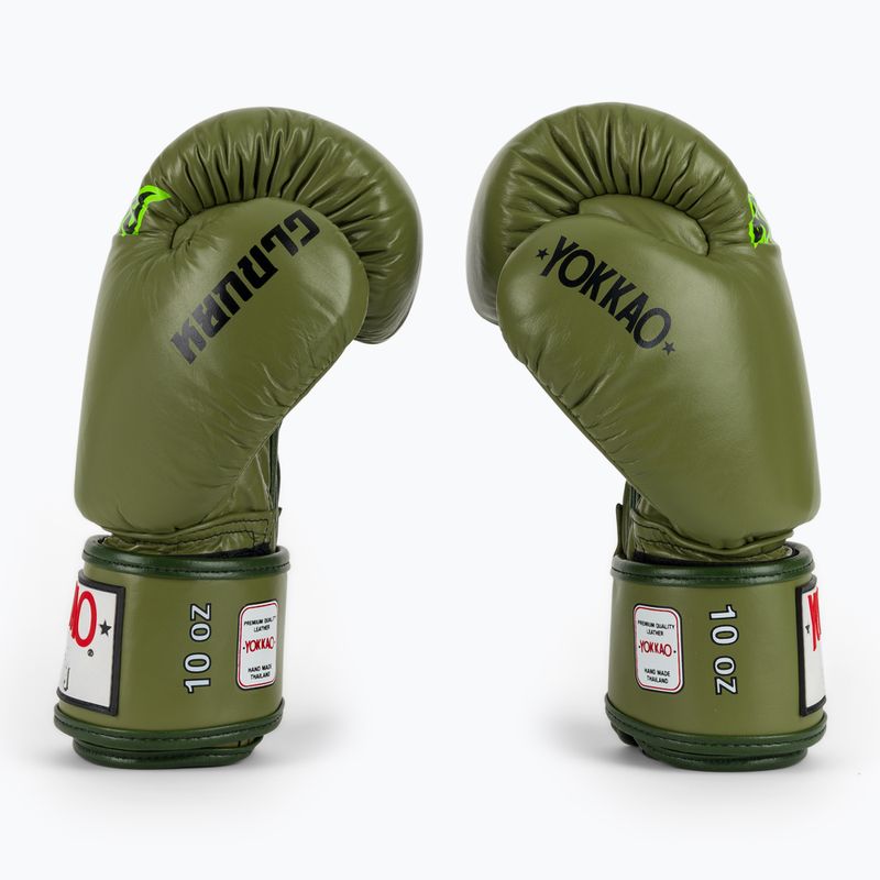 Guantoni da boxe YOKKAO Late Show Boxing olive 4