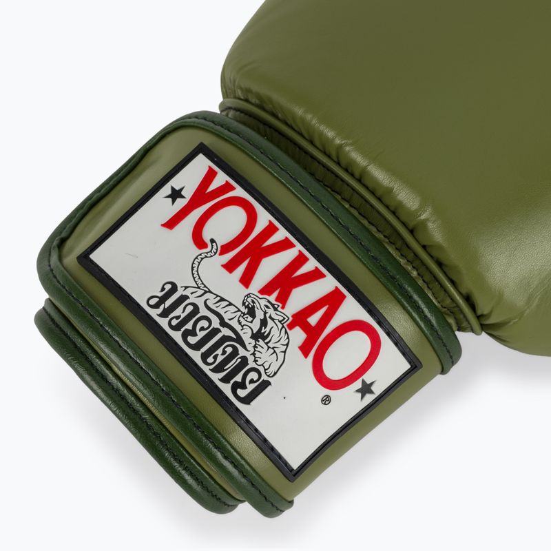Guantoni da boxe YOKKAO Late Show Boxing olive 6