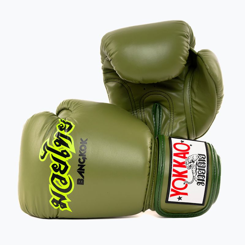 Guantoni da boxe YOKKAO Late Show Boxing olive