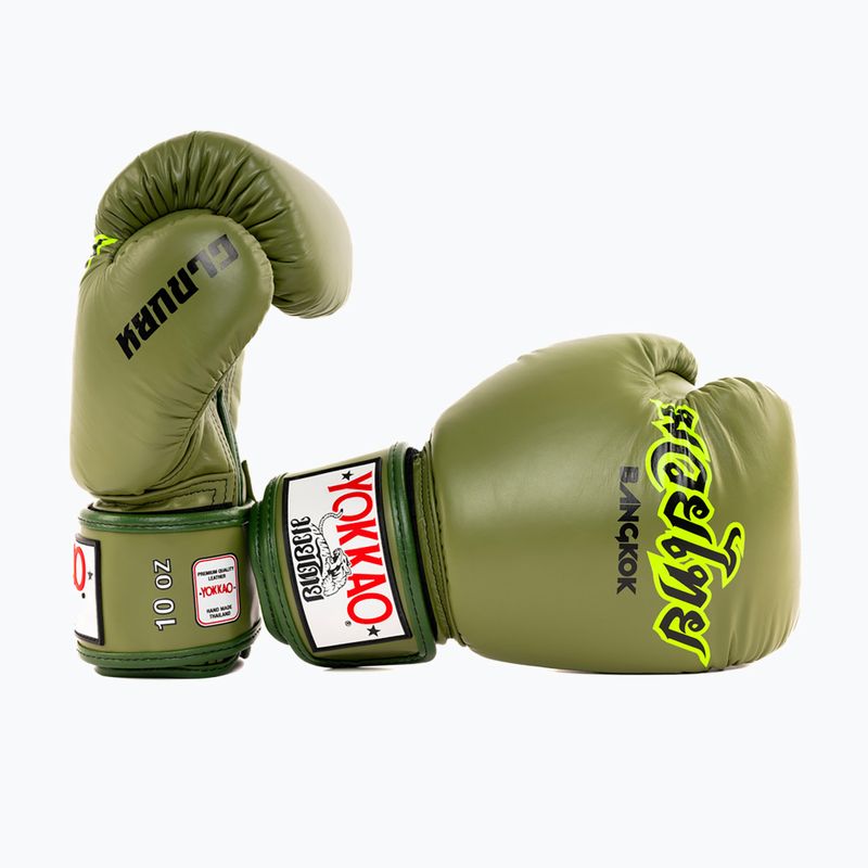 Guantoni da boxe YOKKAO Late Show Boxing olive 2