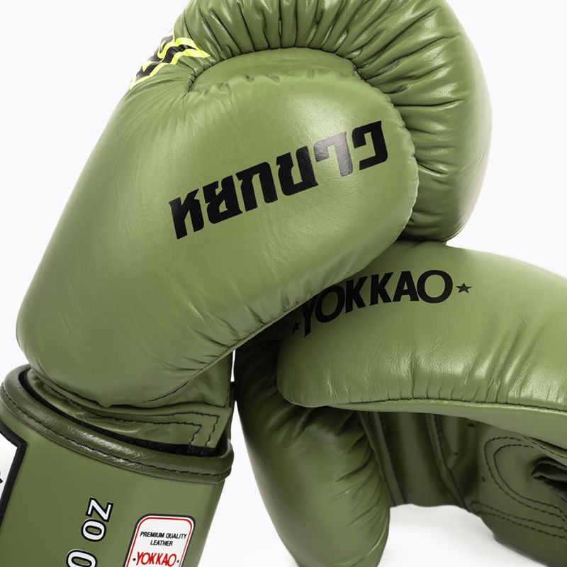 Guantoni da boxe YOKKAO Late Show Boxing olive 3