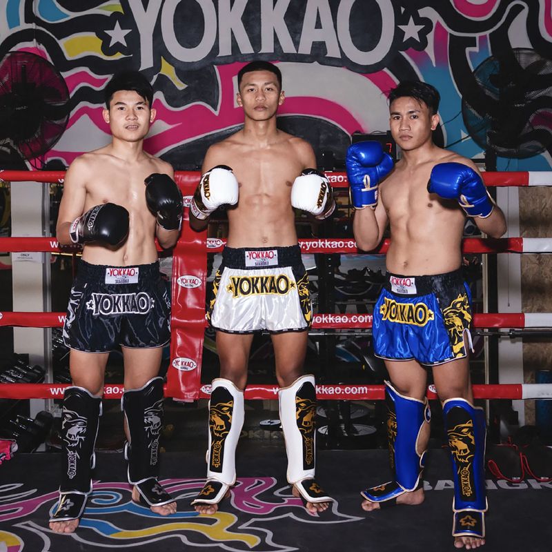 Pantaloncini da allenamento da uomo YOKKAO Original Muay Thai black 6