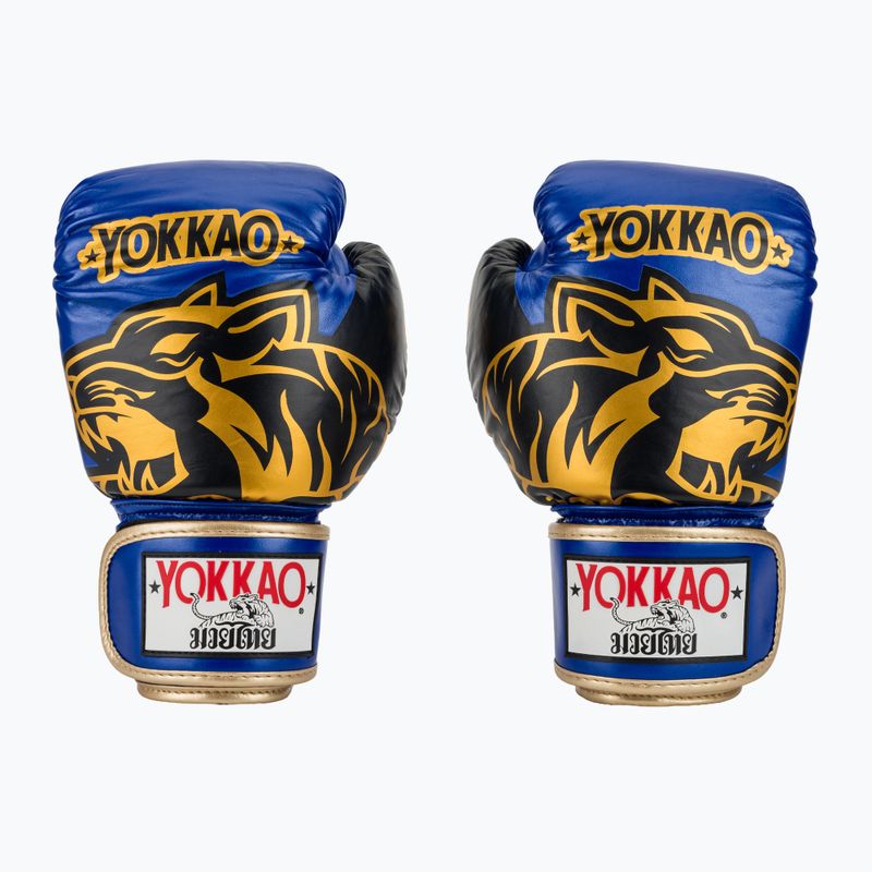 Guantoni da boxe YOKKAO Original Boxing Gloves electric blue 2