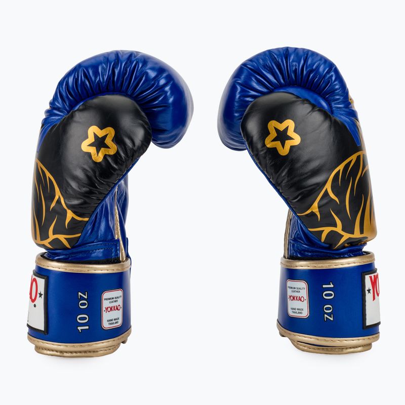 Guantoni da boxe YOKKAO Original Boxing Gloves electric blue 4